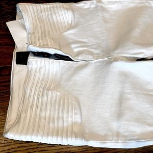 Designer White Denim Skinny Jeans